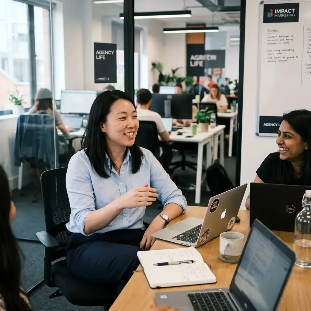 Link Building Japan team collaborating in a Tokyo office meeting